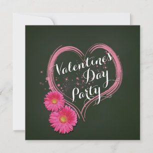 Invitación a la fiesta Día de San Valentín de Flor
