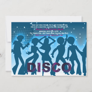 Invitación a la fiesta disco