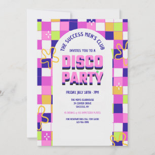 Invitación a la fiesta disco