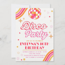 Invitación a la Fiesta Disco Groovy