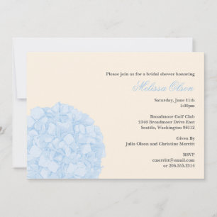 Invitación a la fiesta/ducha de Hydrangea
