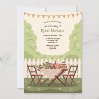 Invitación a la fiesta en el jardín