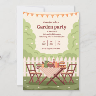 Invitación a la fiesta en el jardín