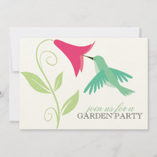 Invitación a la fiesta en el jardín