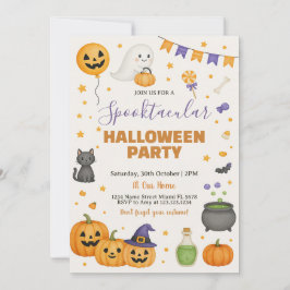 Invitación a la Fiesta Espeluznante de Halloween