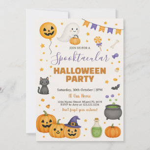Invitación a la Fiesta Espeluznante de Halloween