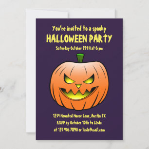 Invitación a la fiesta espeluznante de Halloween