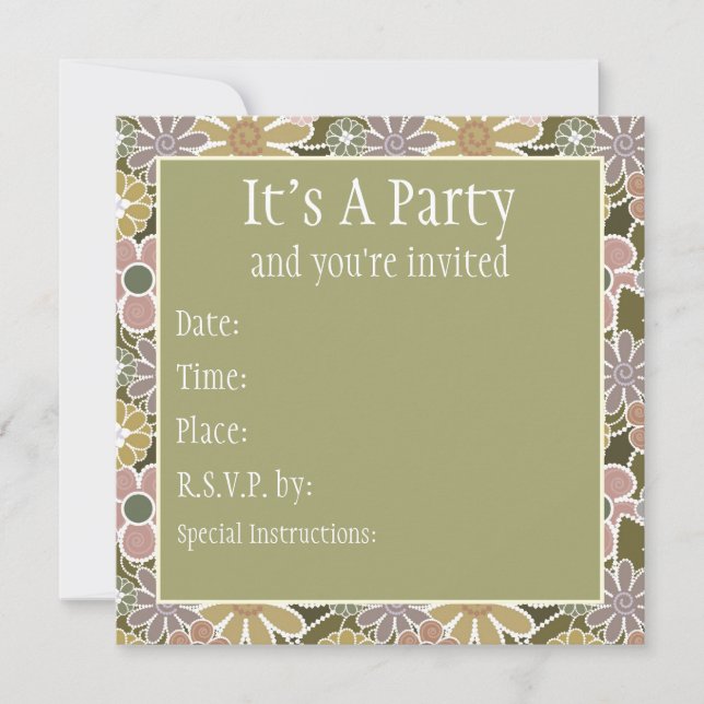Invitación a la fiesta floral (Anverso)