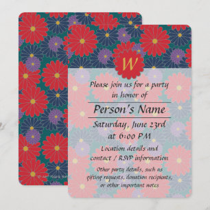 Invitación a la fiesta floral Splashy Fall