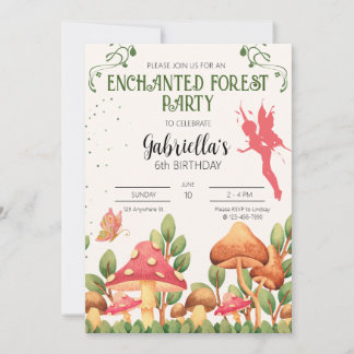 Invitación a la fiesta forestal encantada
