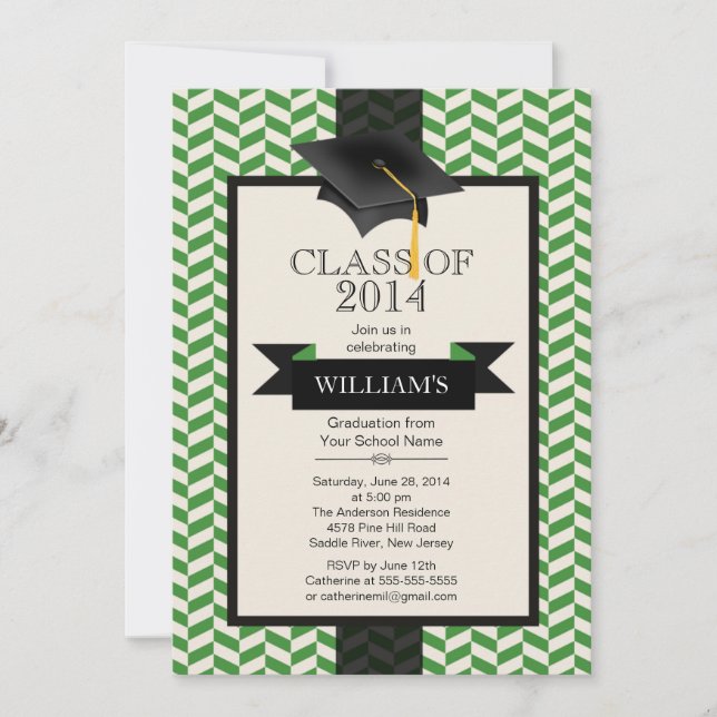 Invitación a la fiesta formal de graduación de Che (Anverso)