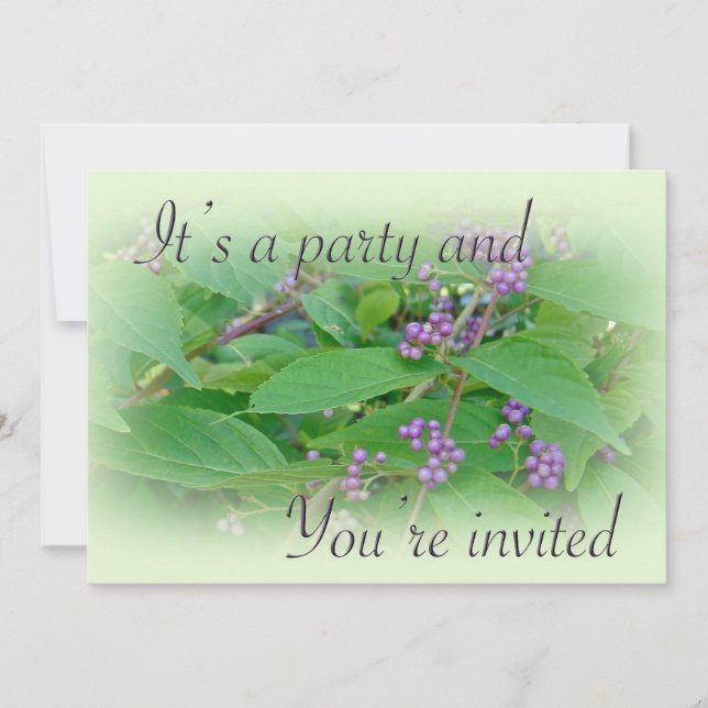 Invitación a la fiesta - General - Beautyberry est (Anverso)