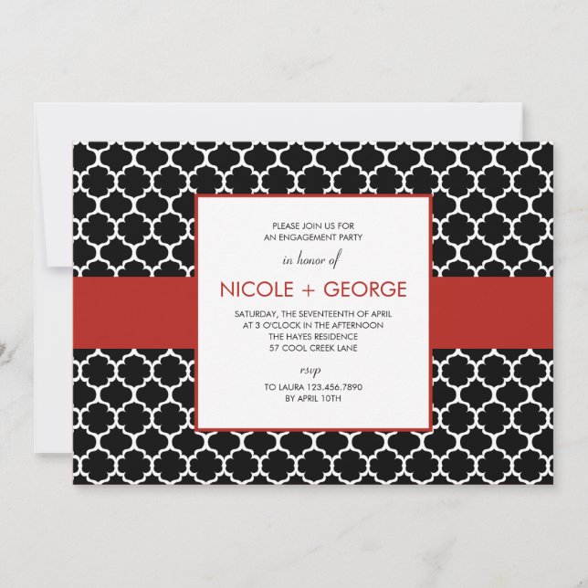 Invitación a la fiesta general de la banda de Moda (Anverso)