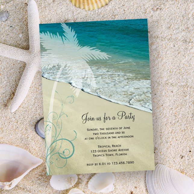 Invitación a la fiesta general de la playa tropica (Subido por el creador)