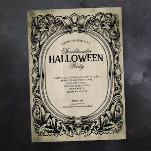 Invitación a la fiesta gótica de Halloween