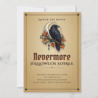 Invitación a la fiesta gótica de Halloween de Cuer