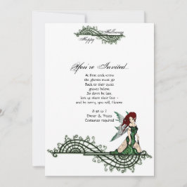 Invitación a la fiesta gótica de Halloween de Lili