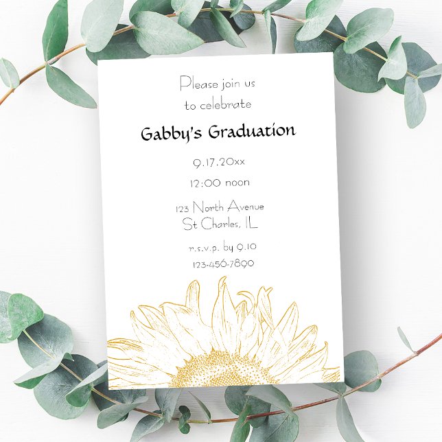 Invitación a la fiesta gráfica de graduación de gi (Subido por el creador)