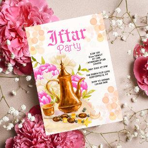 Invitación a la fiesta Iftar de Kettle de color de