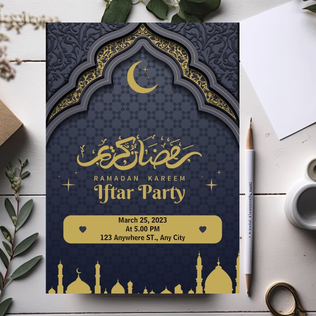 Invitación a la fiesta iftar de ramadán moderno am (Subido por el creador)