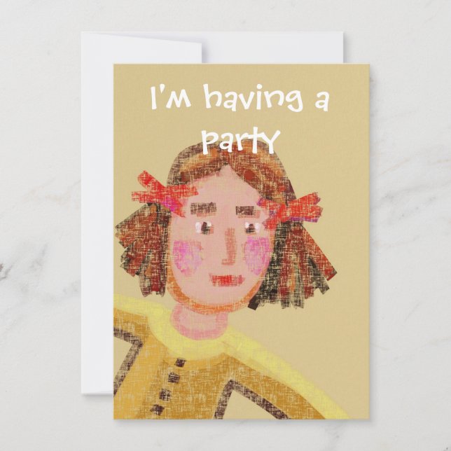 Invitación a la fiesta infantil (Anverso)