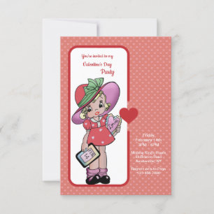 Invitación a la fiesta infantil de San Valentín