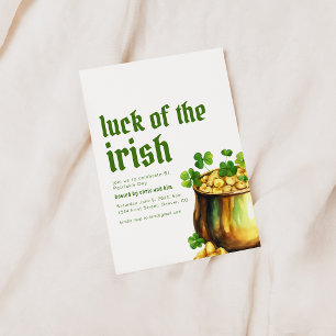 Invitación a la Fiesta irlandesa por el Día de San