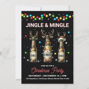 Invitación a la Fiesta Jingle Mingle de Navidades