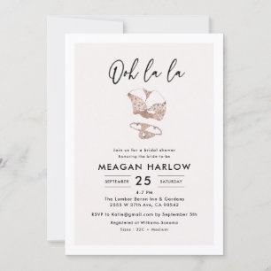 Invitación a la fiesta Lingerie Shower Hen