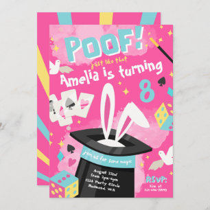 Invitación a la fiesta mágica Invitación mago