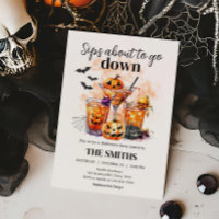 Invitación a la fiesta Martini Cocktail Halloween