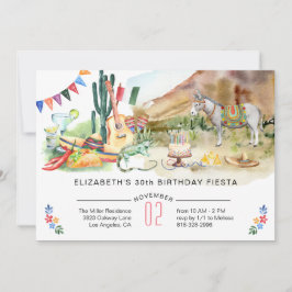 Invitación a la Fiesta Mexicana de Cumpleaños
