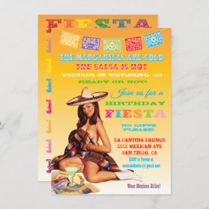 Invitación a la Fiesta Mexicana de Cumpleaños