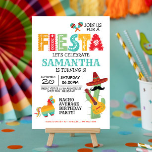 Invitación a la Fiesta Mexicana de Cumpleaños