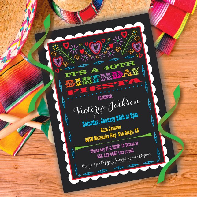Invitación a la Fiesta Mexicana de Cumpleaños (Subido por el creador)