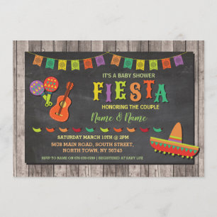 Invitación a la Fiesta mexicana Fiesta Baby Shower