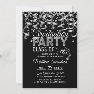 Invitación a la fiesta moderna de GRADUACIÓN de Pu