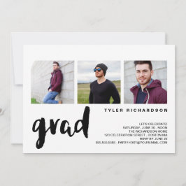 Invitación a la fiesta moderna de graduación de tr