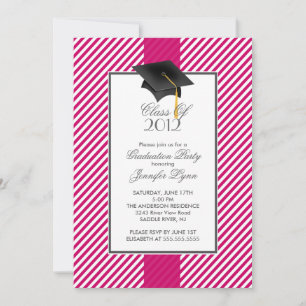 Invitación a la fiesta moderna de graduación en fr