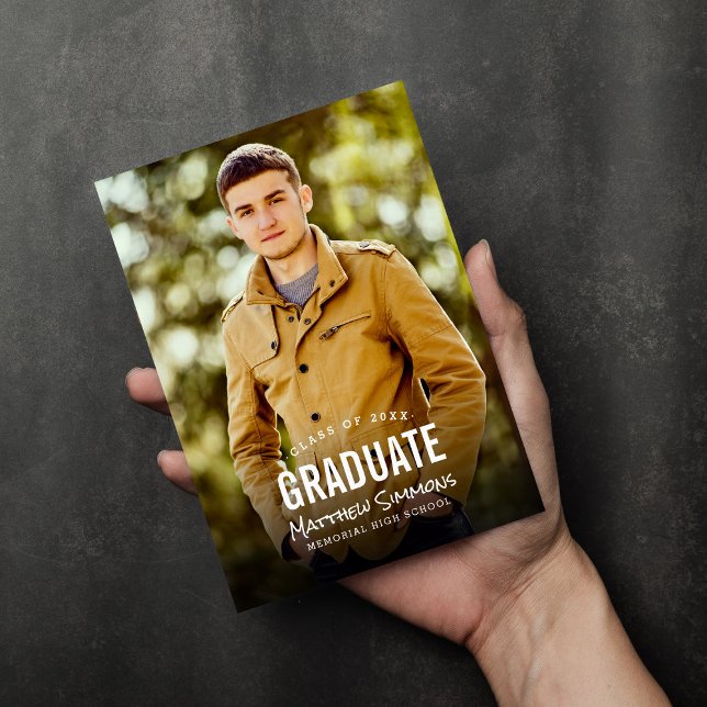 Invitación a la fiesta moderna de graduación por s (Subido por el creador)