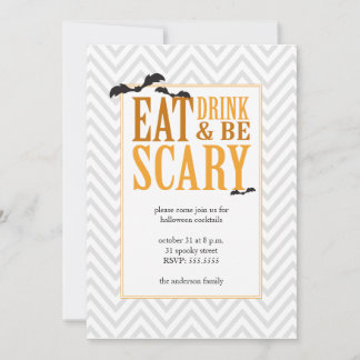 Invitación a la fiesta moderna de Halloween