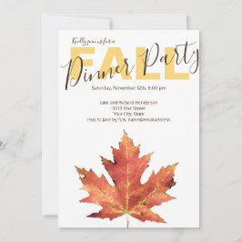 Invitación a la fiesta moderna de otoño