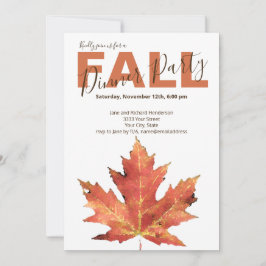 Invitación a la fiesta moderna de otoño