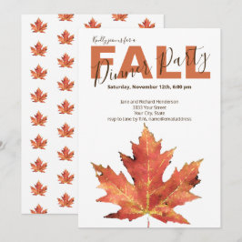 Invitación a la fiesta moderna de otoño