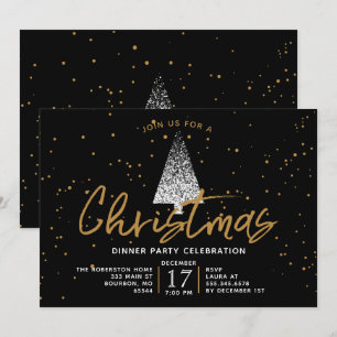 Invitación a la fiesta moderna del árbol de Navida