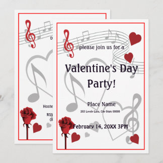 Invitación a la fiesta musical El día de San Valen