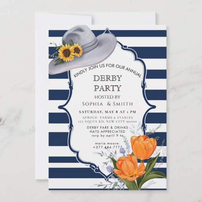 Invitación a la fiesta náutica del Derby de Kentuc (Anverso)