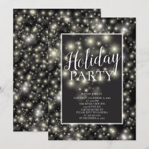 Invitación a la fiesta navideña de estrella modern