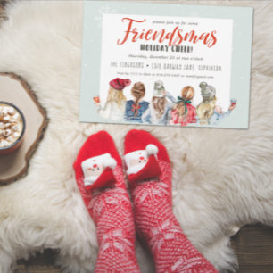 Invitación a la Fiesta Navideña de Friendsmas