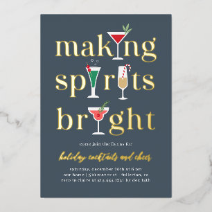 Invitación a la fiesta navideña de los navidades